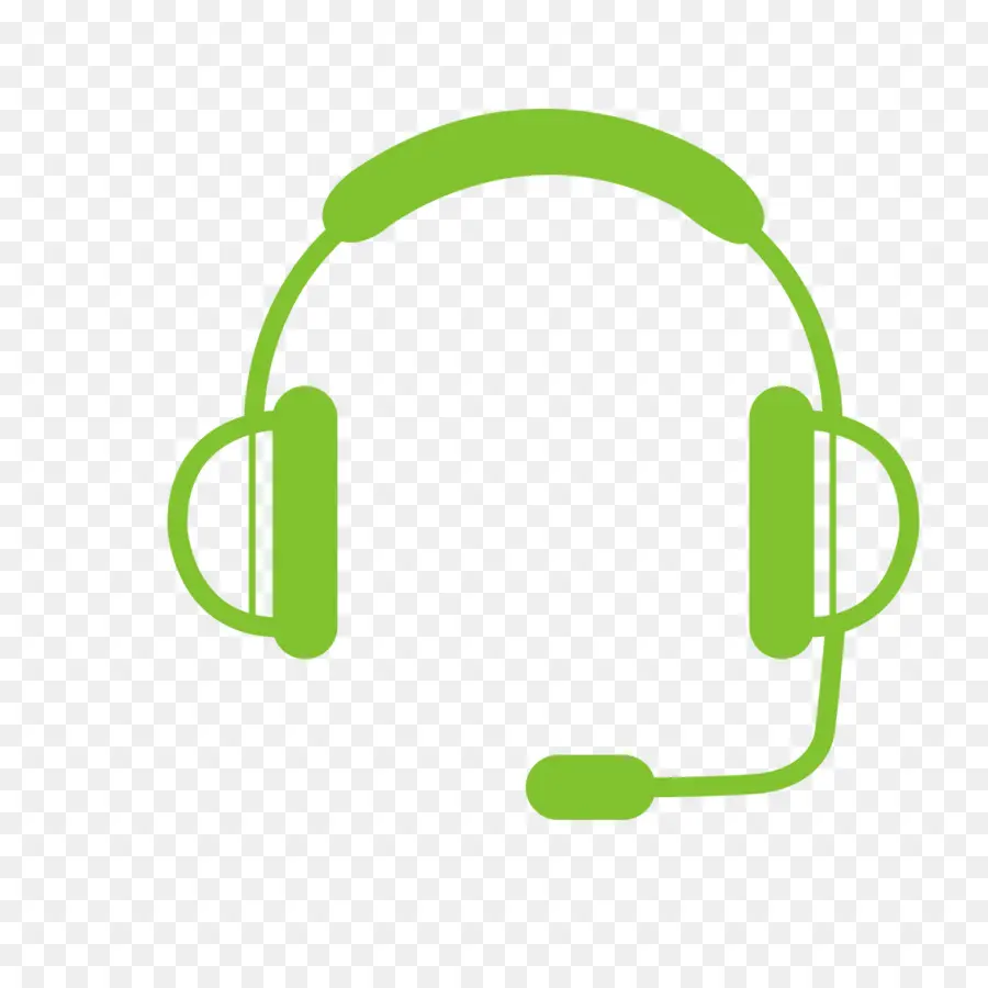 Headset Hijau，Headphone PNG