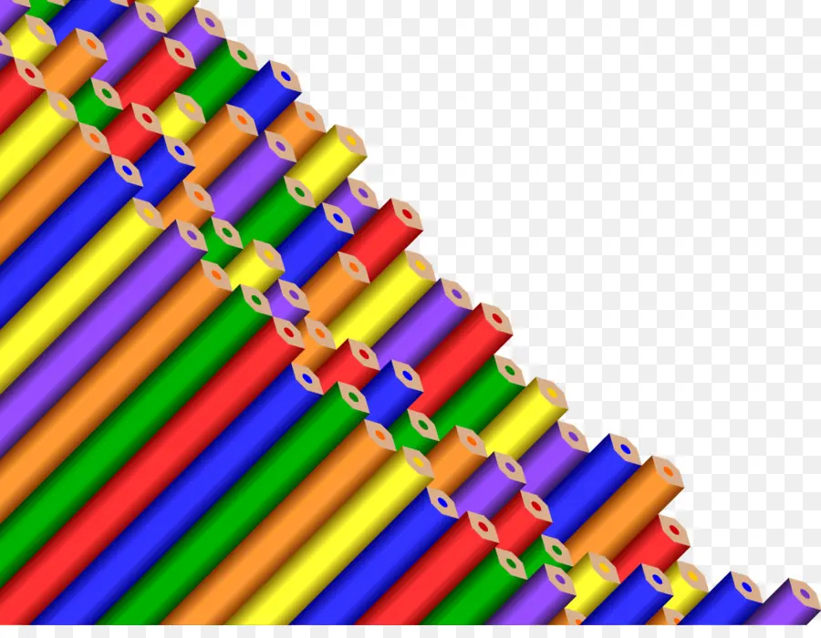 Pensil Warna Warni，Menggambar PNG