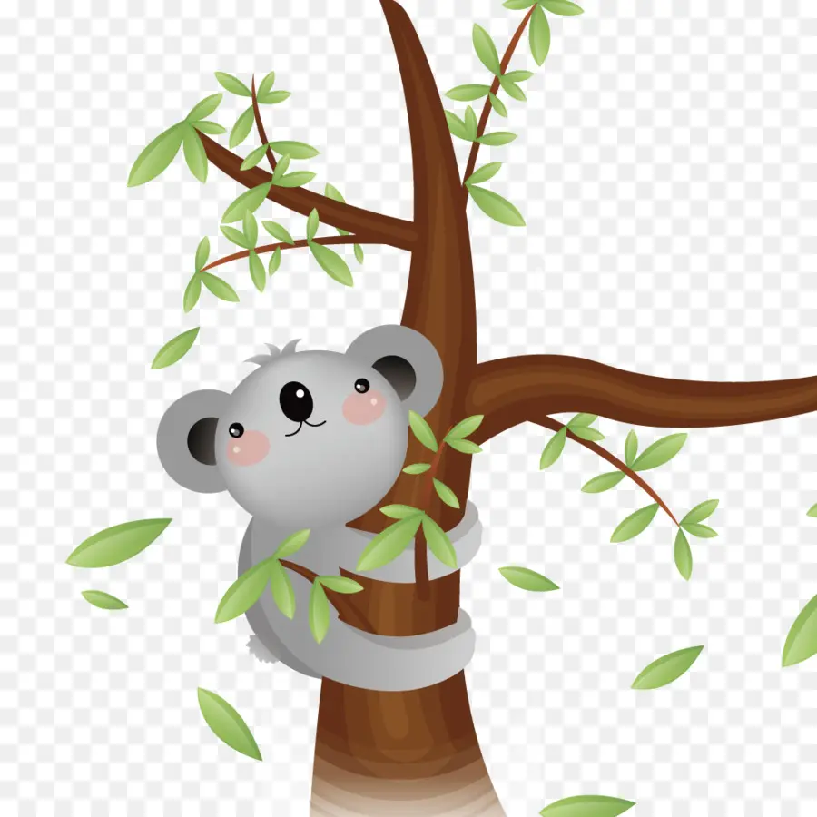 Koala Yang Lucu，Pohon PNG