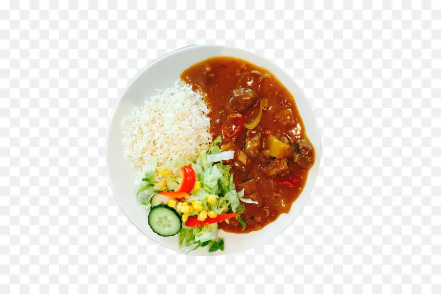 Nasi Dan Kari，Salad PNG