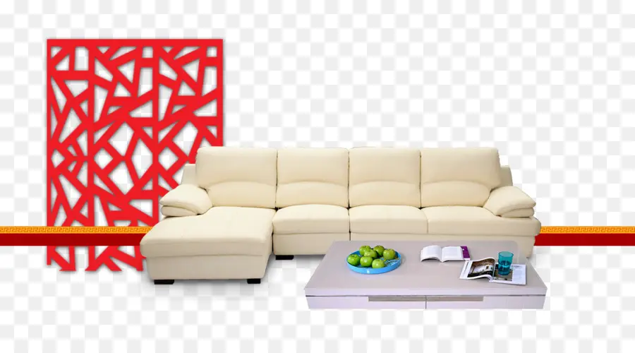 Sofa Krem，Sofa PNG