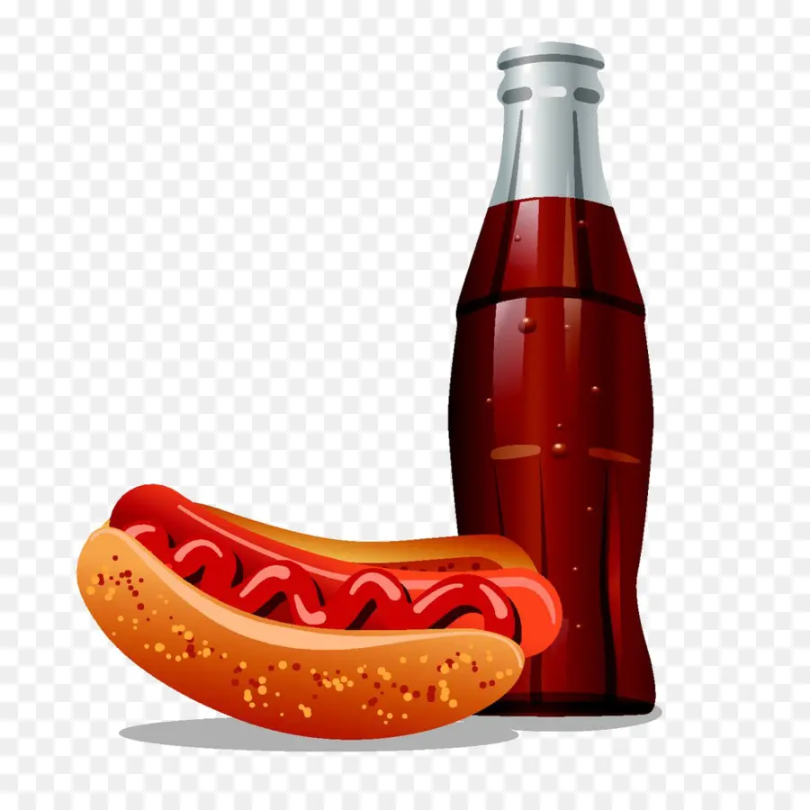 Hot Dog，Cola PNG