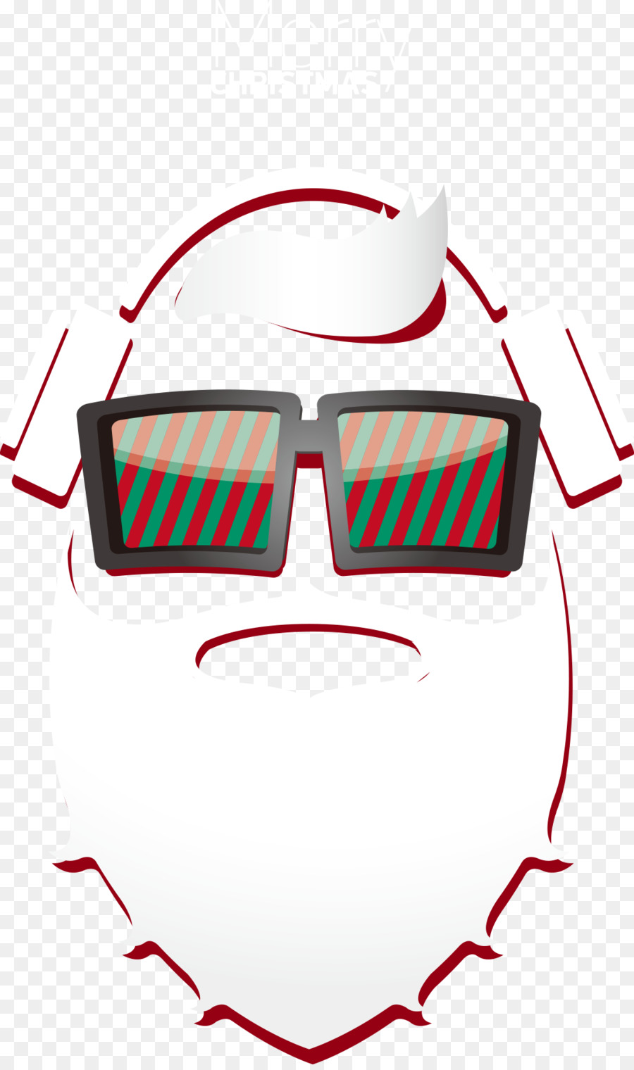 Santa Claus，Kacamata PNG