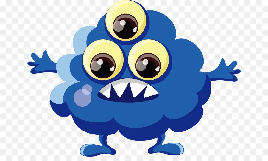 Monster Biru，Kartun PNG