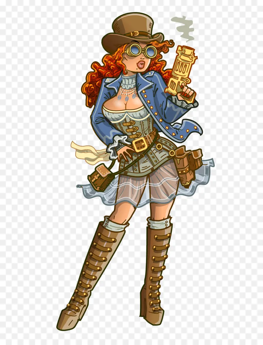 Wanita Steampunk，Kacamata PNG