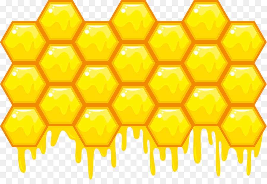  Lebah  Sarang Lebah  Hexagon gambar png
