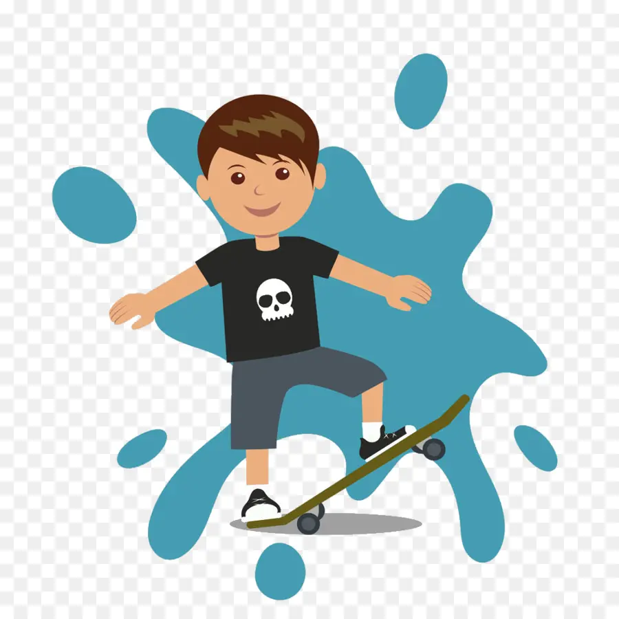 Anak Laki Laki，Skateboard PNG