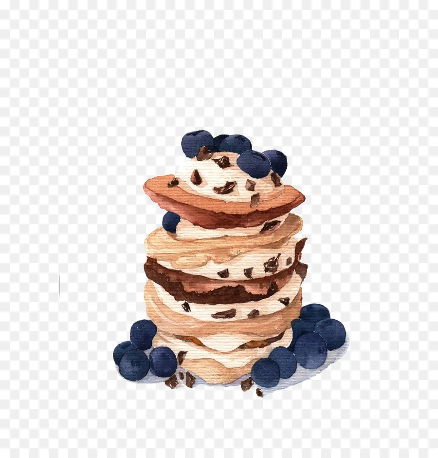 Pancake，Blueberry PNG