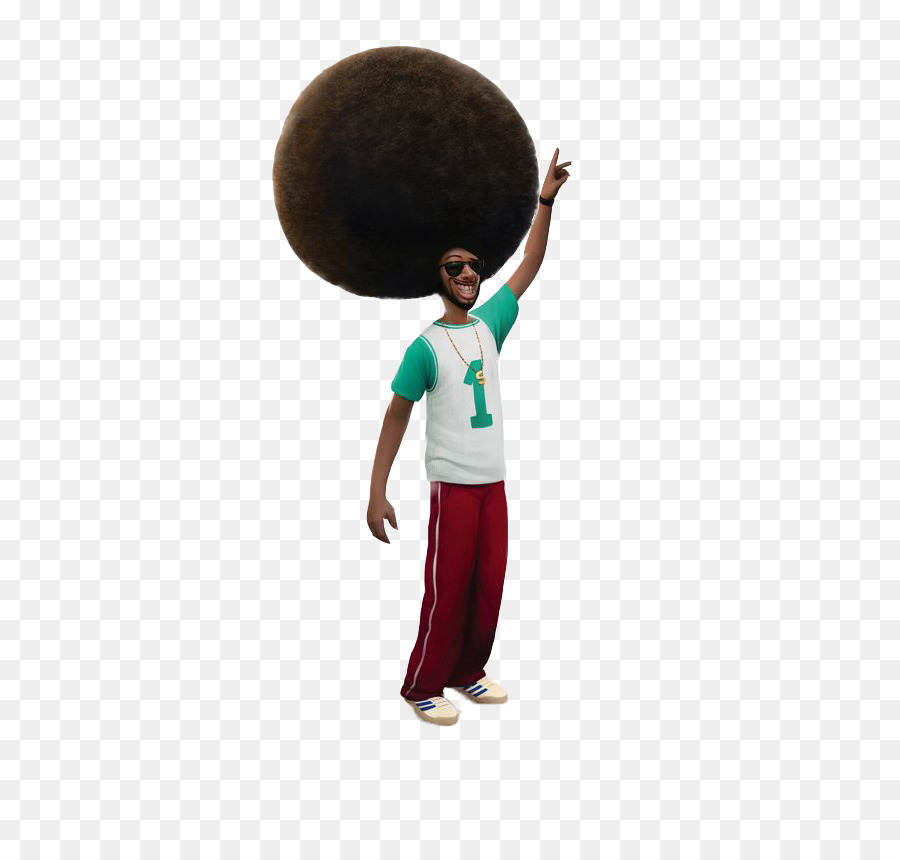 Karakter Dengan Afro，Afro PNG