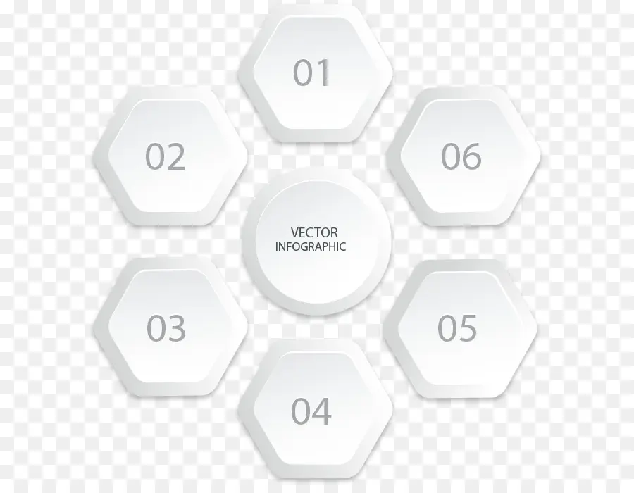 Infografis Segi Enam，Diagram PNG