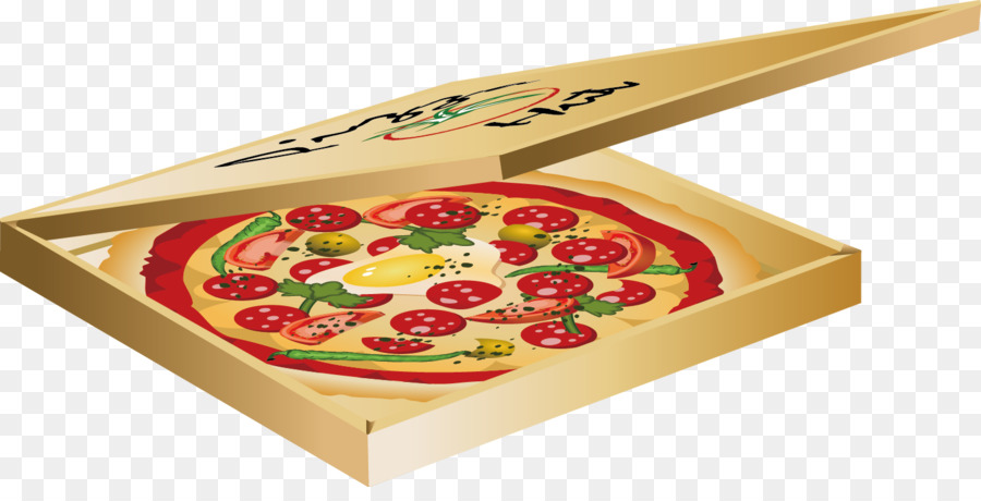 Pizza Dalam Kotak，Pizza PNG