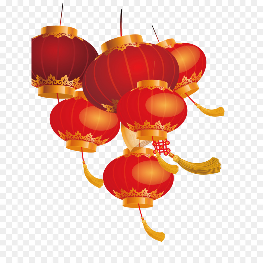 Lentera Tahun Baru Cina Festival Lampion  gambar  png