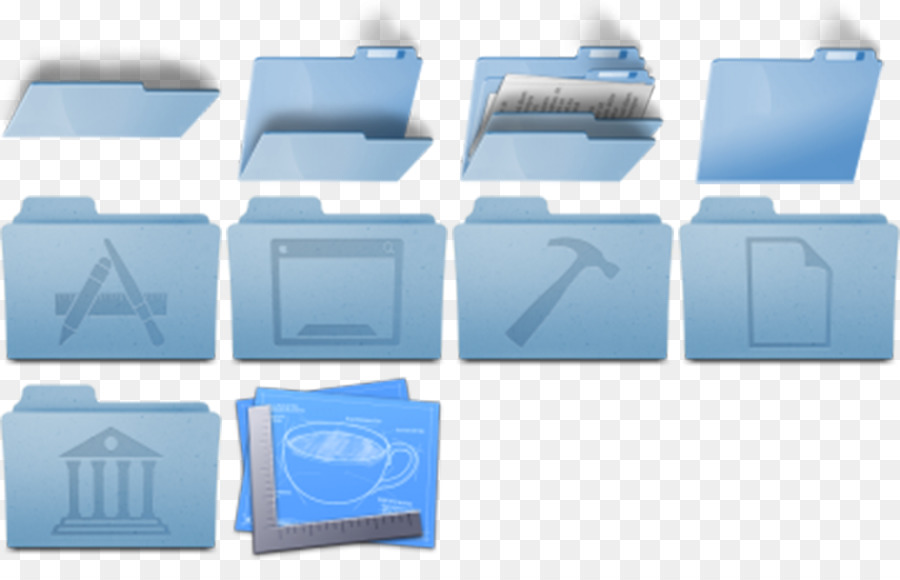 Folder Biru，File PNG