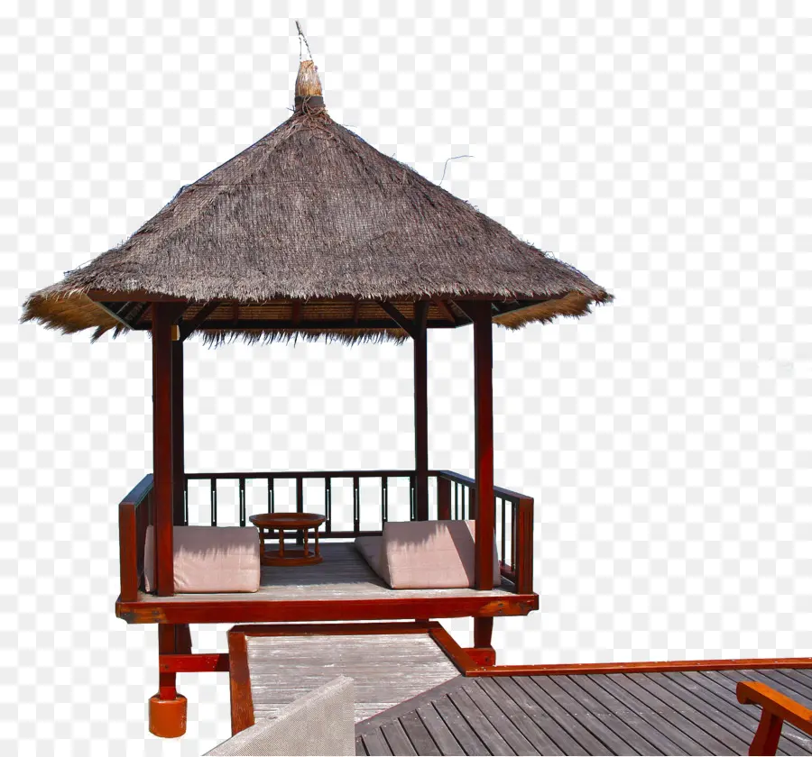 Gazebo Jerami，Kayu PNG