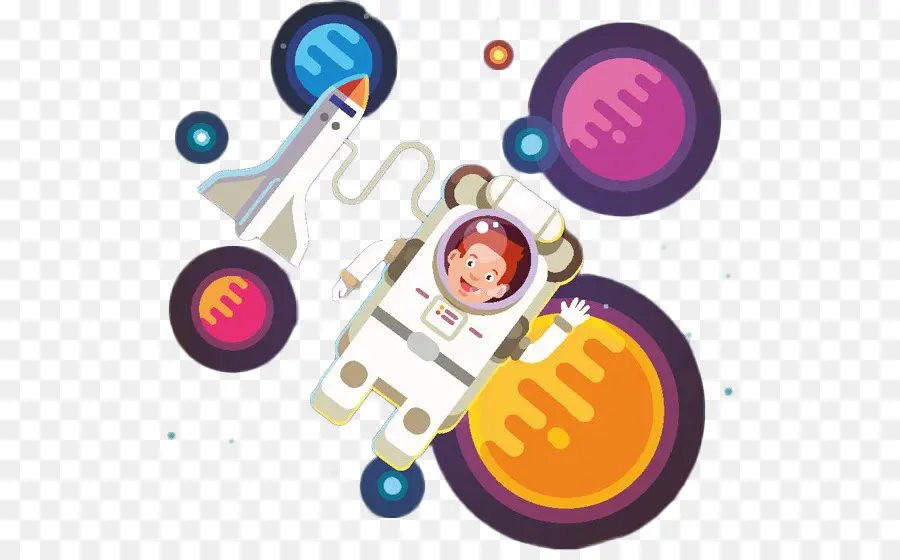 Astronot，Dikemas Postscript PNG