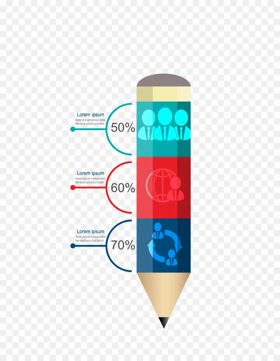 Pensil Infografis，Data PNG