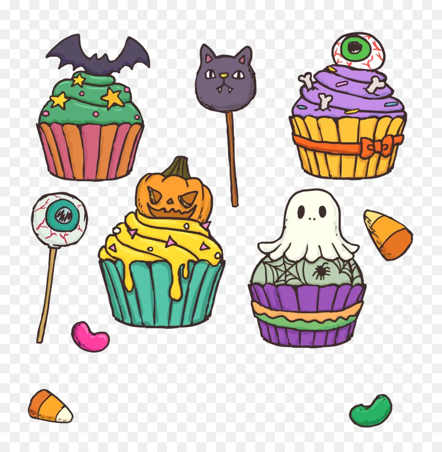 Kue Mangkuk Halloween，Kue Mangkuk PNG