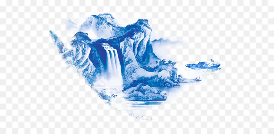 Lukisan Air Terjun Biru，Pegunungan PNG