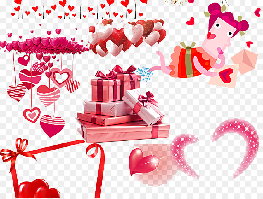 Hadiah，Hari Valentine PNG