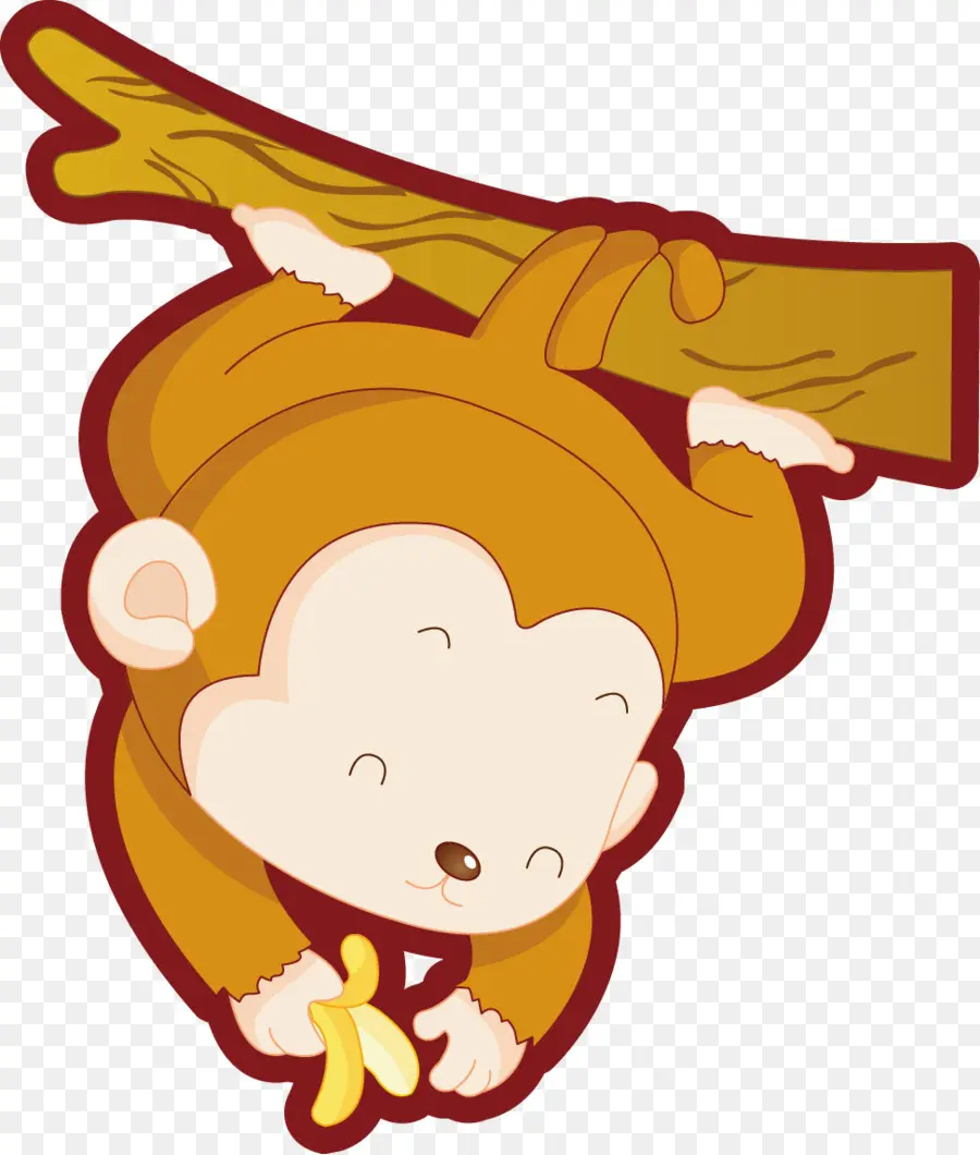 Monyet，Kartun PNG