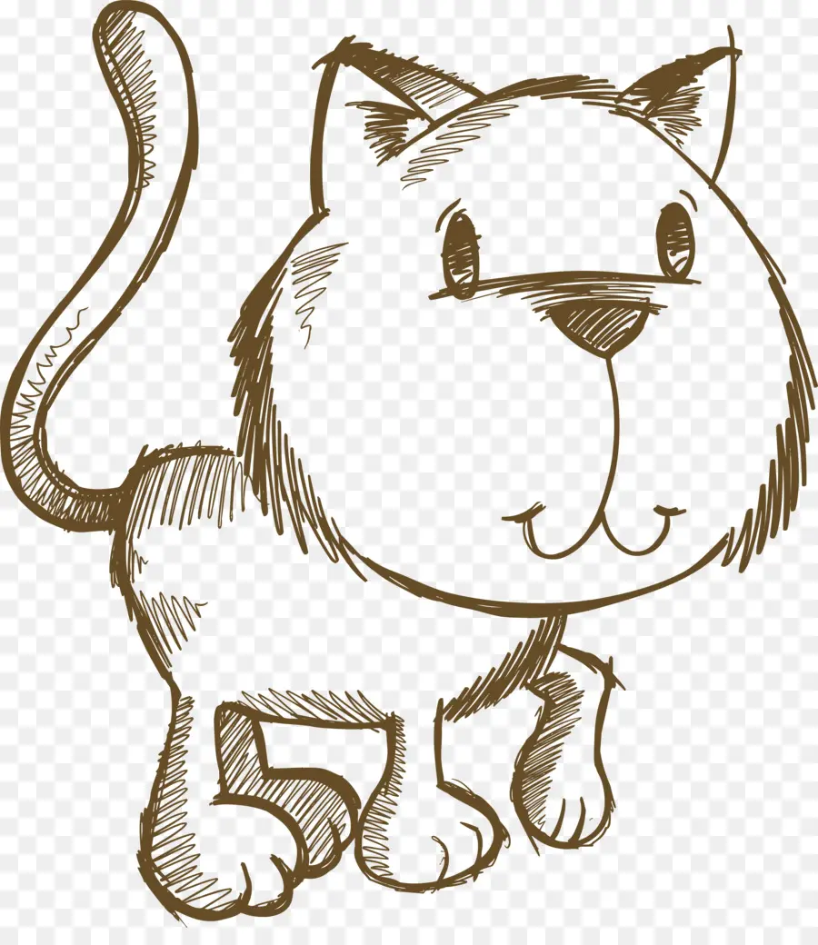 Sketsa Kucing，Menggambar PNG