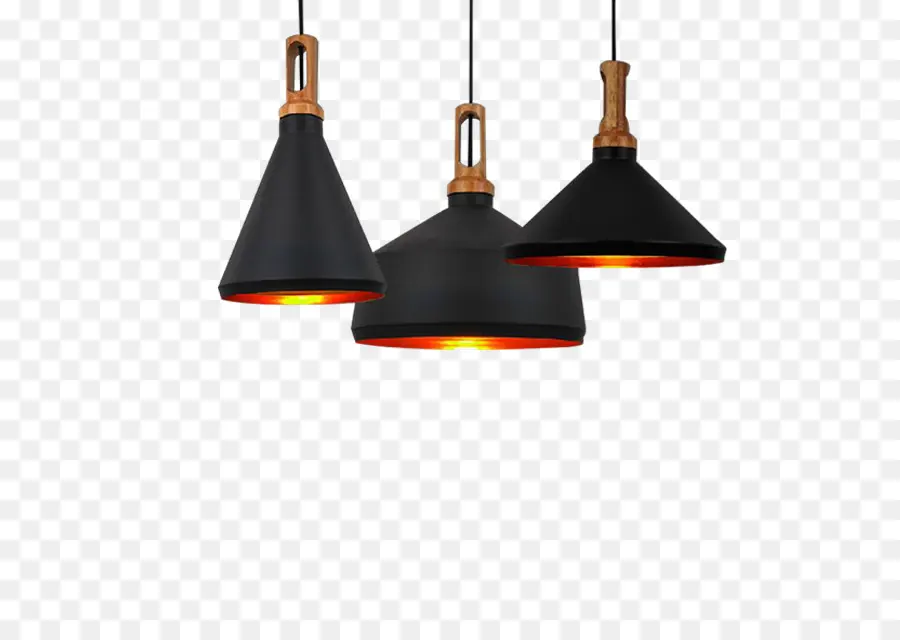 Lampu Liontin，Hitam PNG