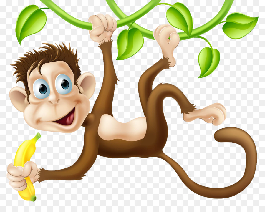 Simpanse Monyet Kartun Gambar Png
