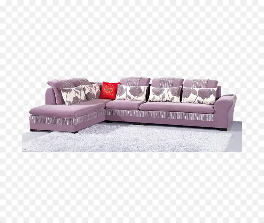 Sofa Bagian Ungu，Bantal PNG