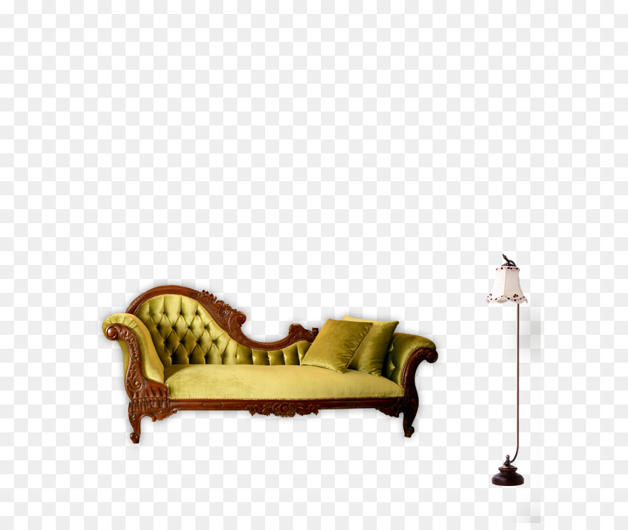 Sofa Dan Lampu Vintage，Sofa PNG