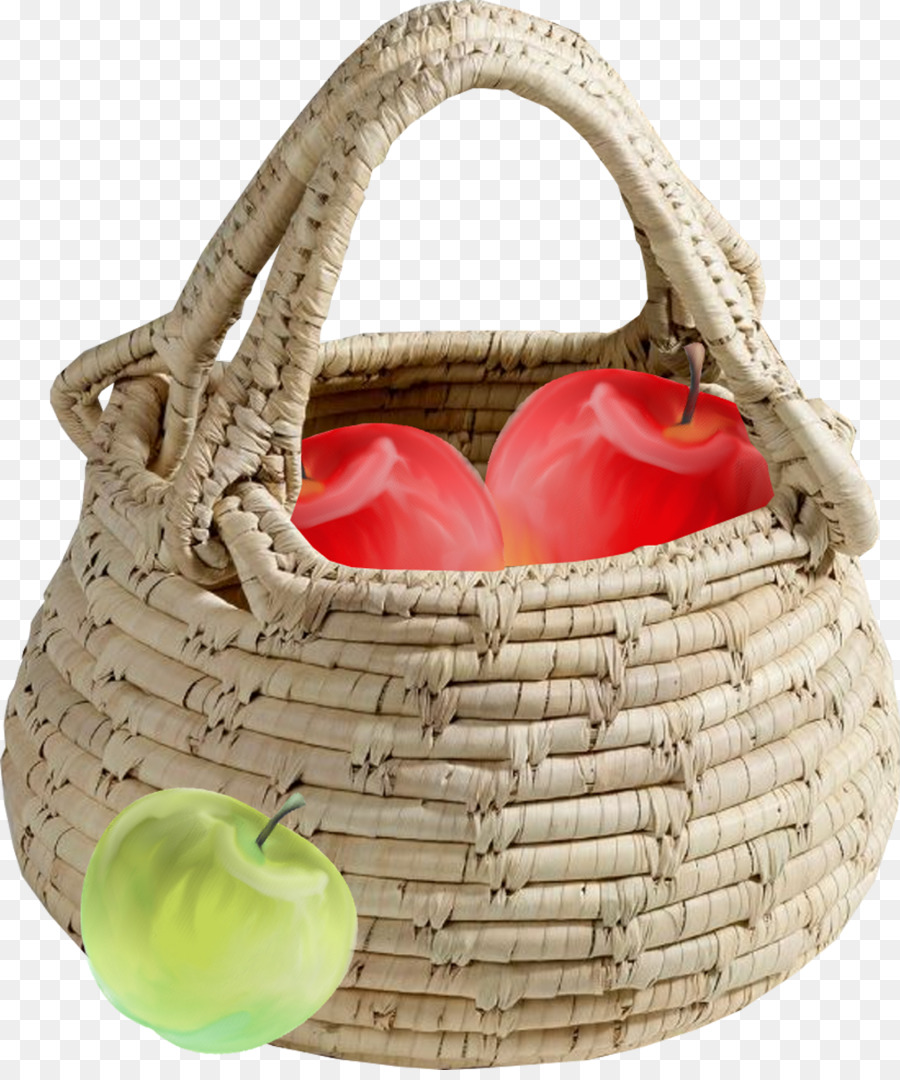 Sekeranjang Apel，Basket PNG