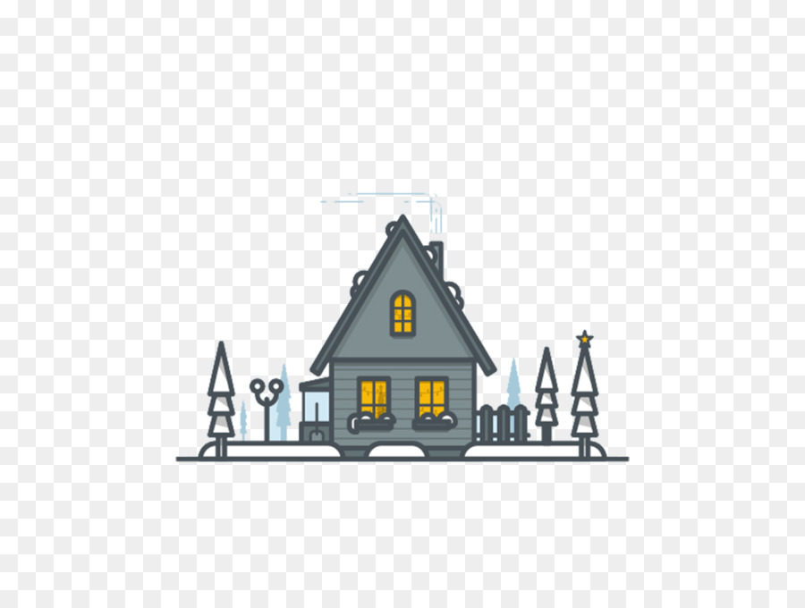 Rumah Doodle Kecil Yang Lucu，Musim Dingin PNG