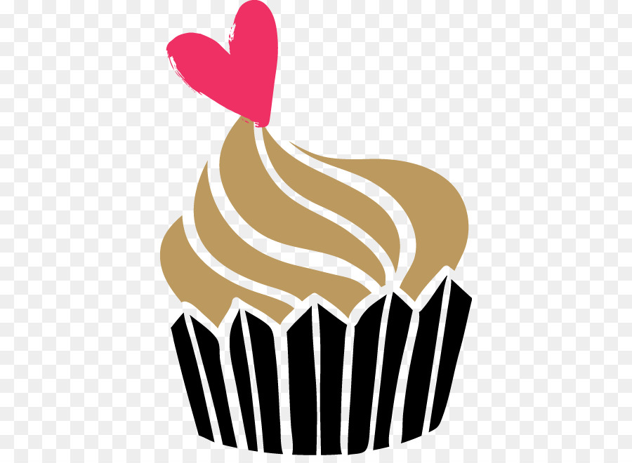 Cupcake Dengan Hati，Jantung PNG