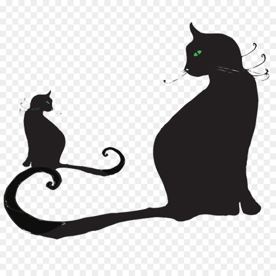 Kucing Hitam, Kucing, Kartun gambar png