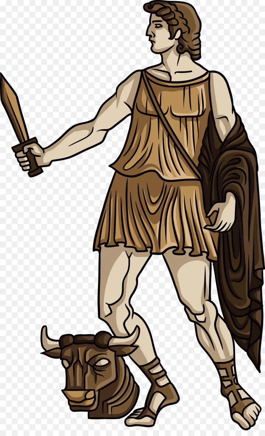 Theseus，Yunani Kuno PNG
