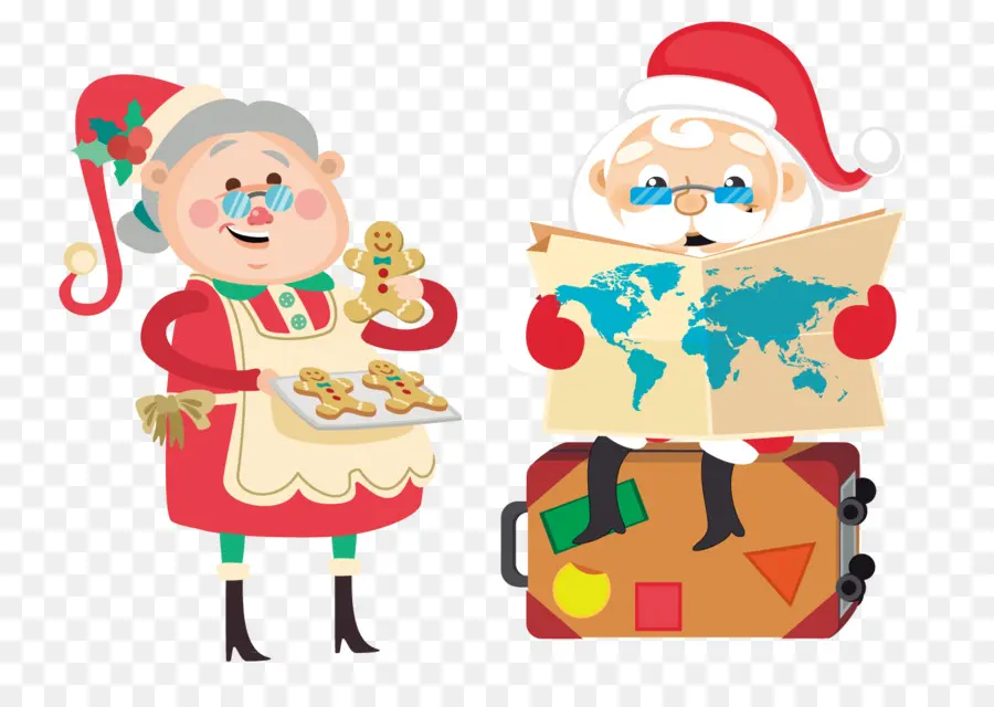 Sinterklas Dan Nyonya Claus，Nyonya Claus PNG