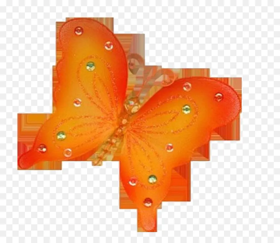 Kupu Kupu，Orange PNG