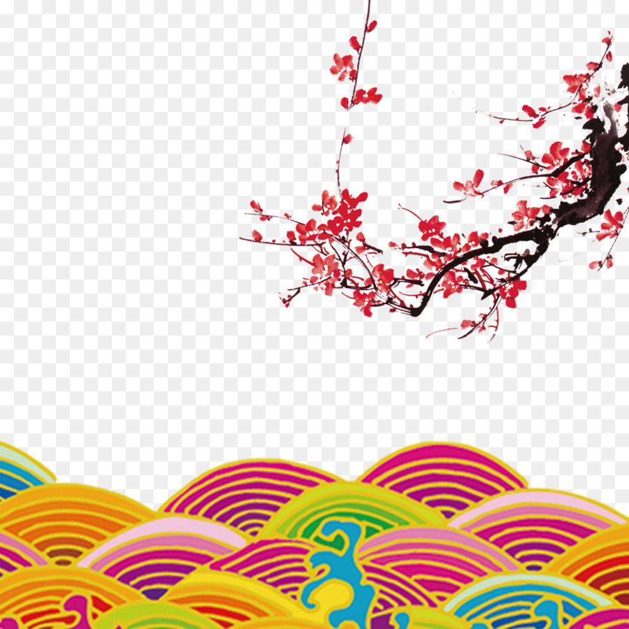 Prem Blossom, Lukisan, Tahun Baru Cina gambar png