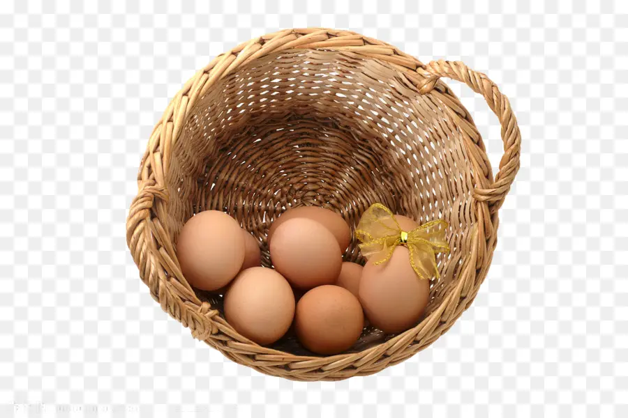 Ayam，Telur Dalam Keranjang PNG