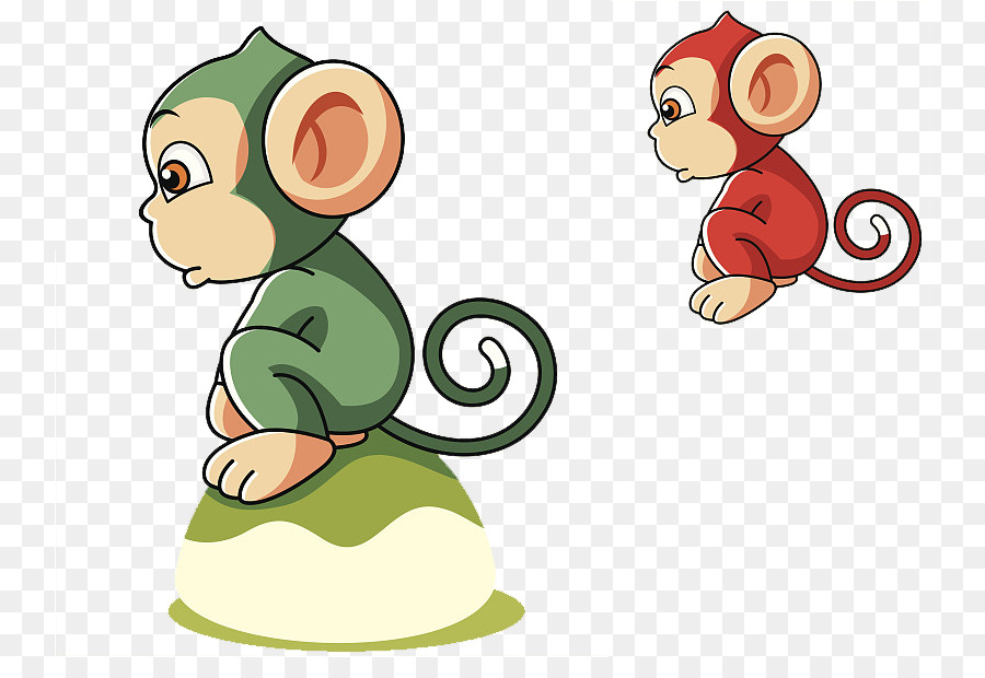 Monyet，Kartun PNG