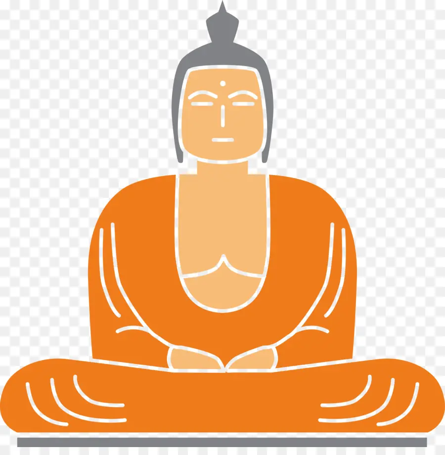 Buddha Minimalis，Meditasi PNG