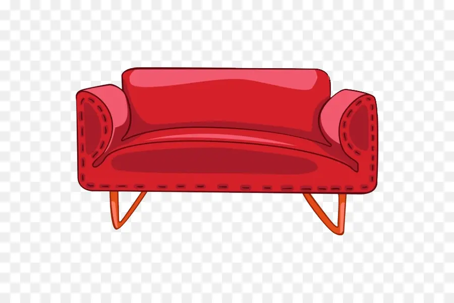 Sofa Merah，Sofa PNG