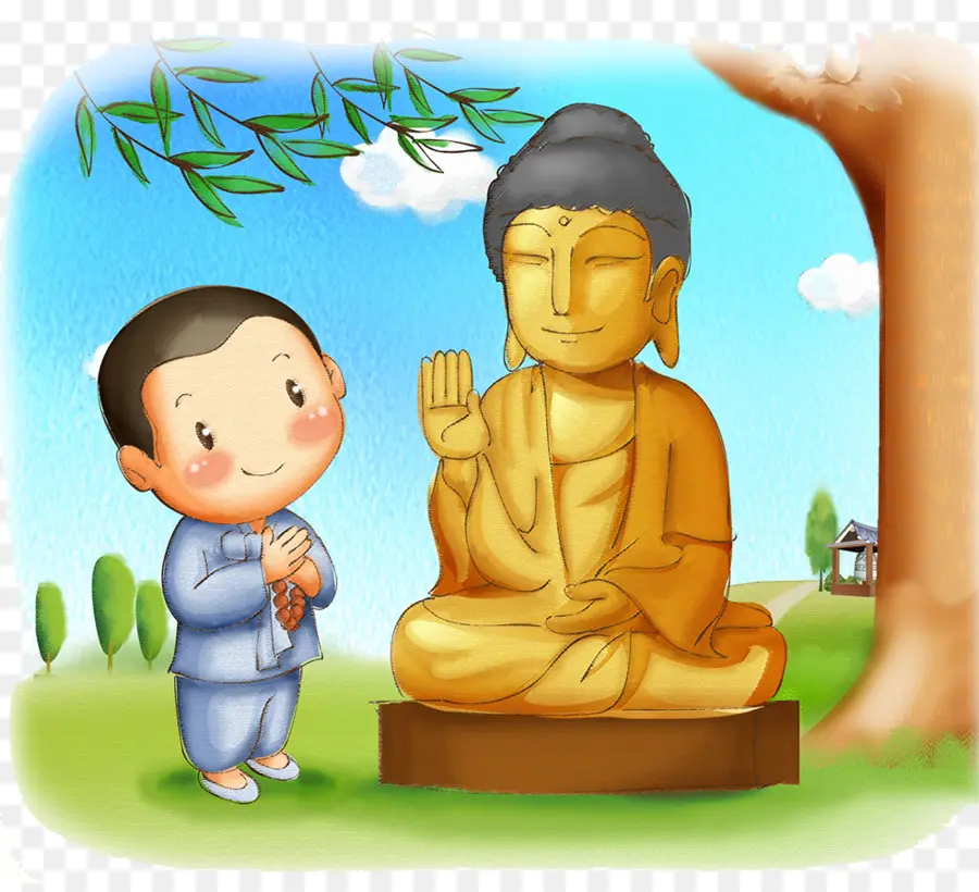 Kartun，Agama Buddha PNG