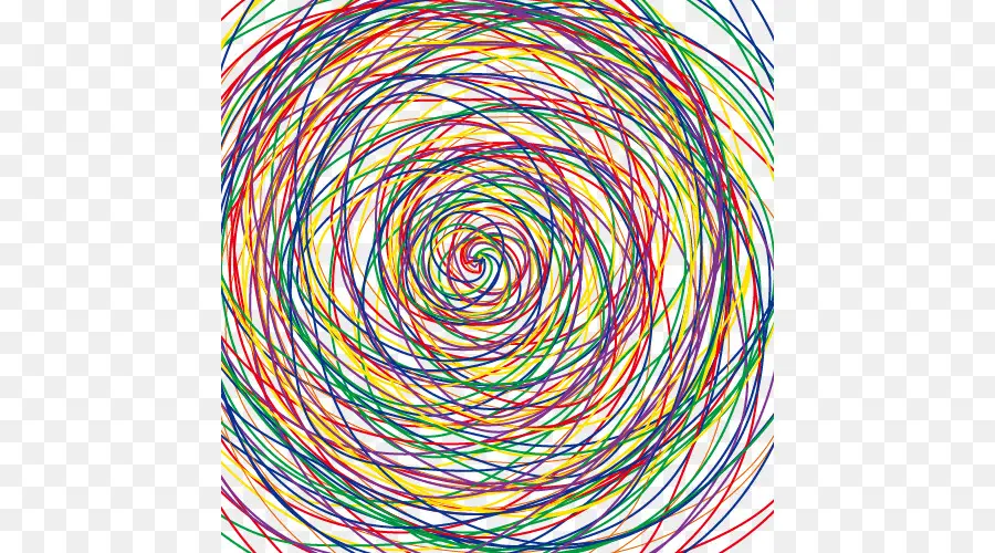 Spiral Berwarna Warni，Keramaian PNG