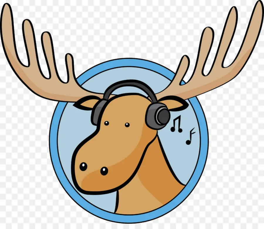 Rusa Dengan Headphone，Rusa Besar PNG