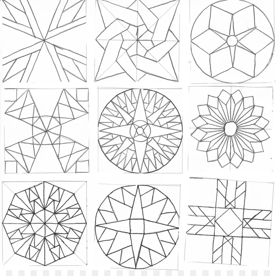 Pola Geometris，Bentuk PNG