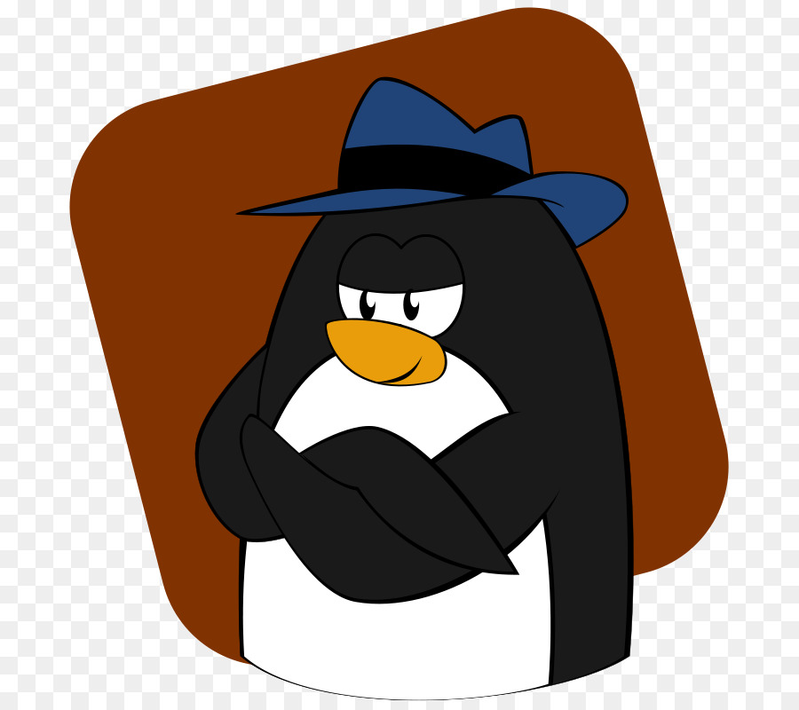 Penguin Dengan Topi，Burung PNG