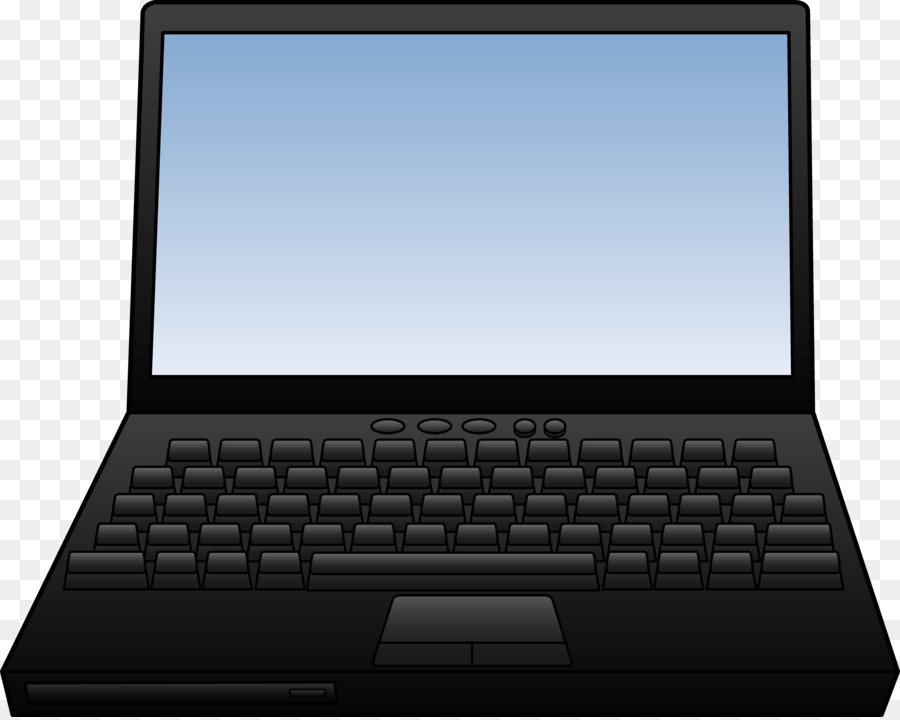 Laptop Hitam，Komputer PNG