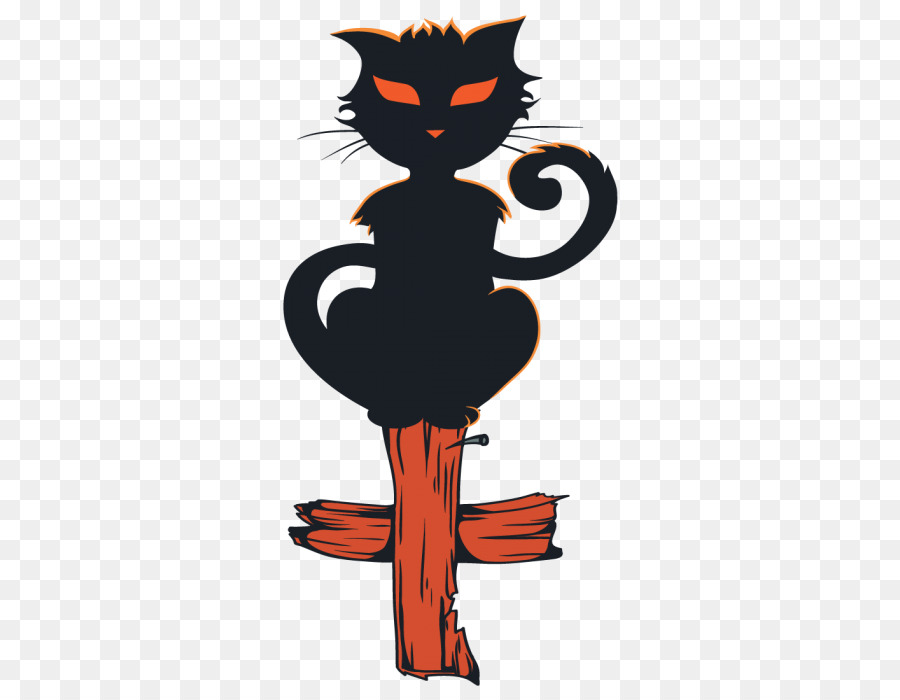 Kucing Hitam，Hallowen PNG