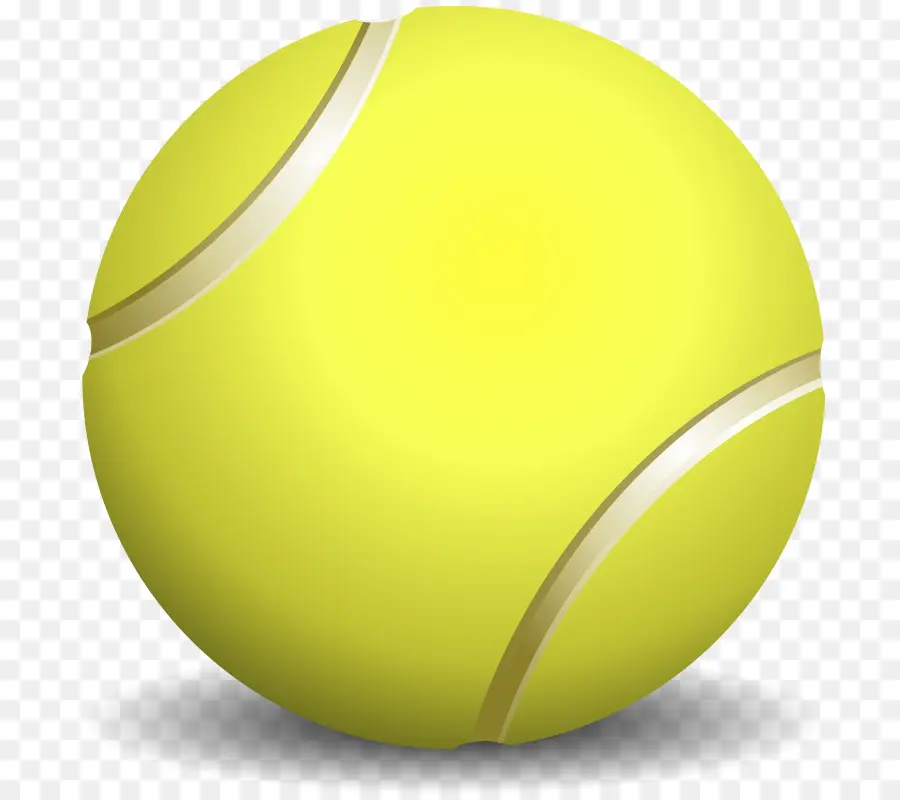 Bola Tenis，Kuning PNG