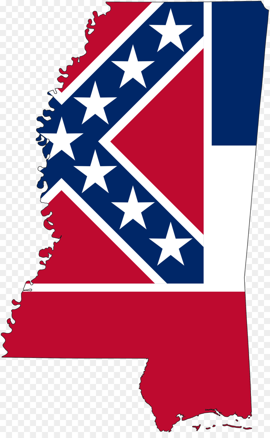 Mississippi，Bendera Mississippi PNG